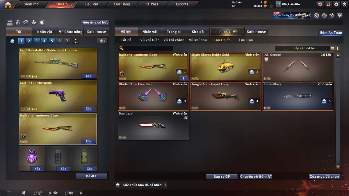 shop acc cf uy tin gia re
